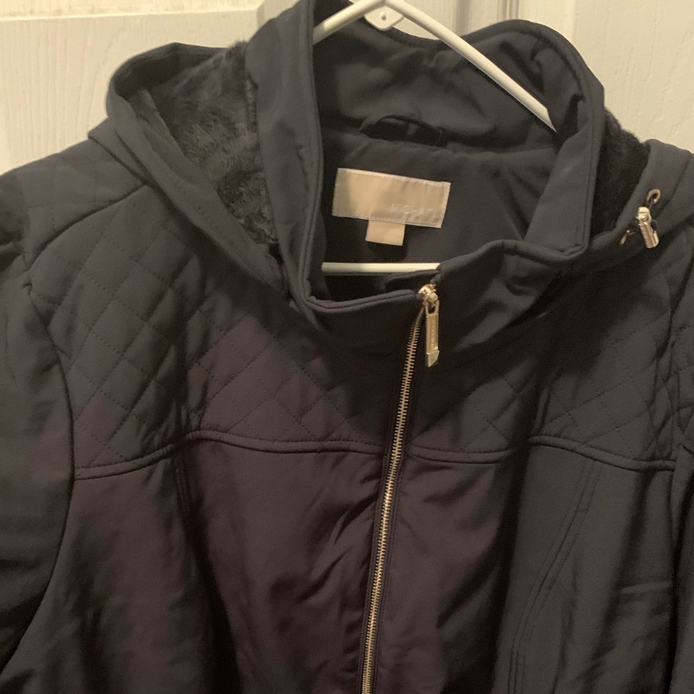 Michael Kors Rain Jacket Quilted Black Sz 2XL. FIRM ON PRICE!